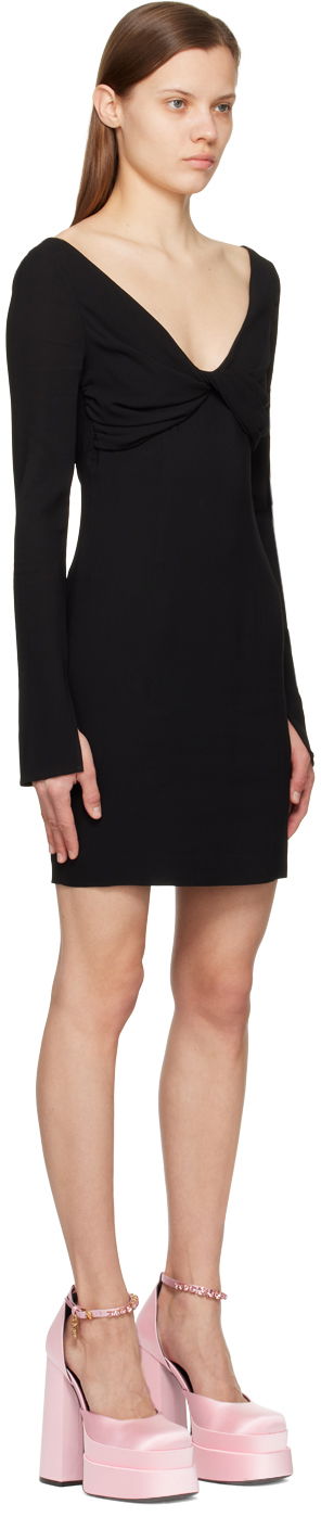 Haljina Blumarine Blumarine Twisted Minidress Crna | P322A283A, 3