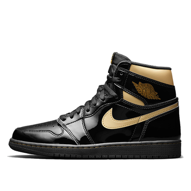 Tenisice i cipele Jordan Air Jordan 1 Retro High OG "Black Metallic Gold" Crna | 555088-032, 1