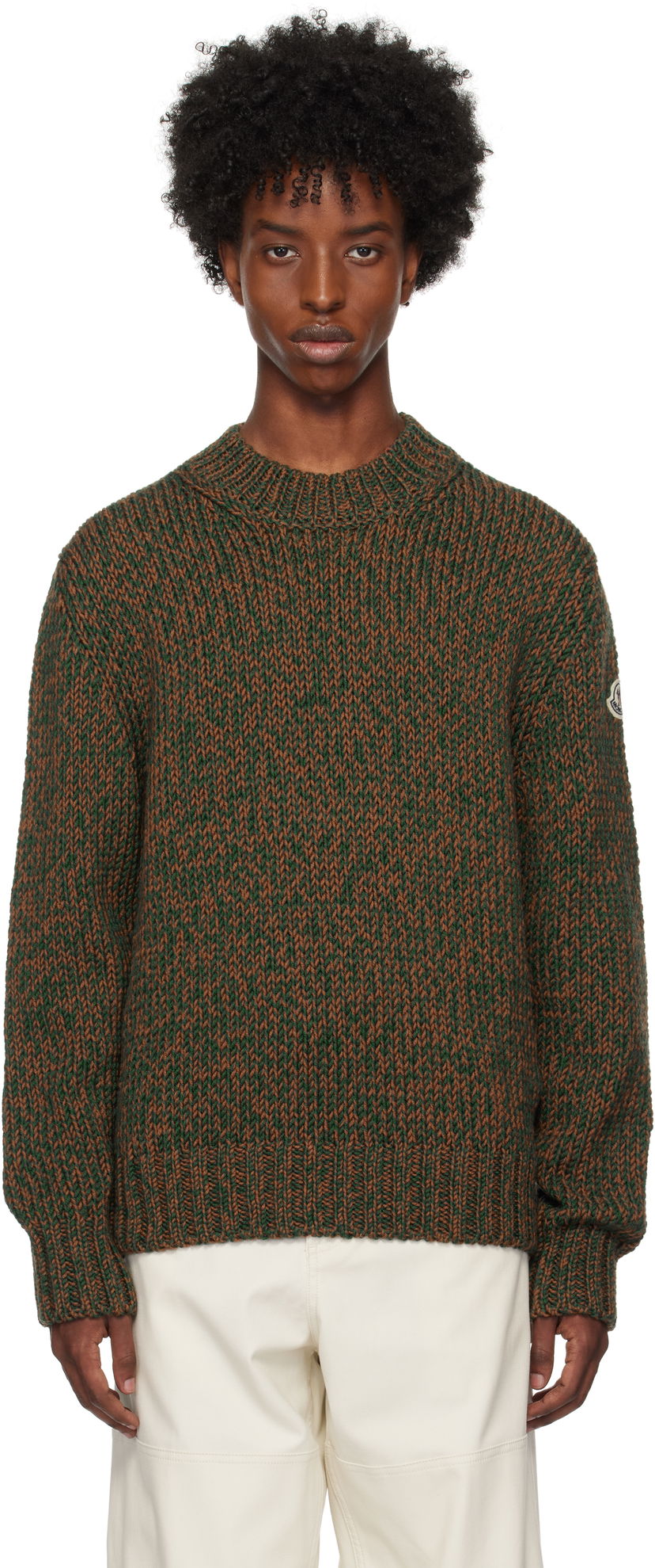Džemper Moncler Virgin Wool Sweater Zelena | J20919C00019M1172