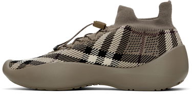 Odjeća Burberry Burberry Check Knit Neptune Smeđa | 8101906, 2