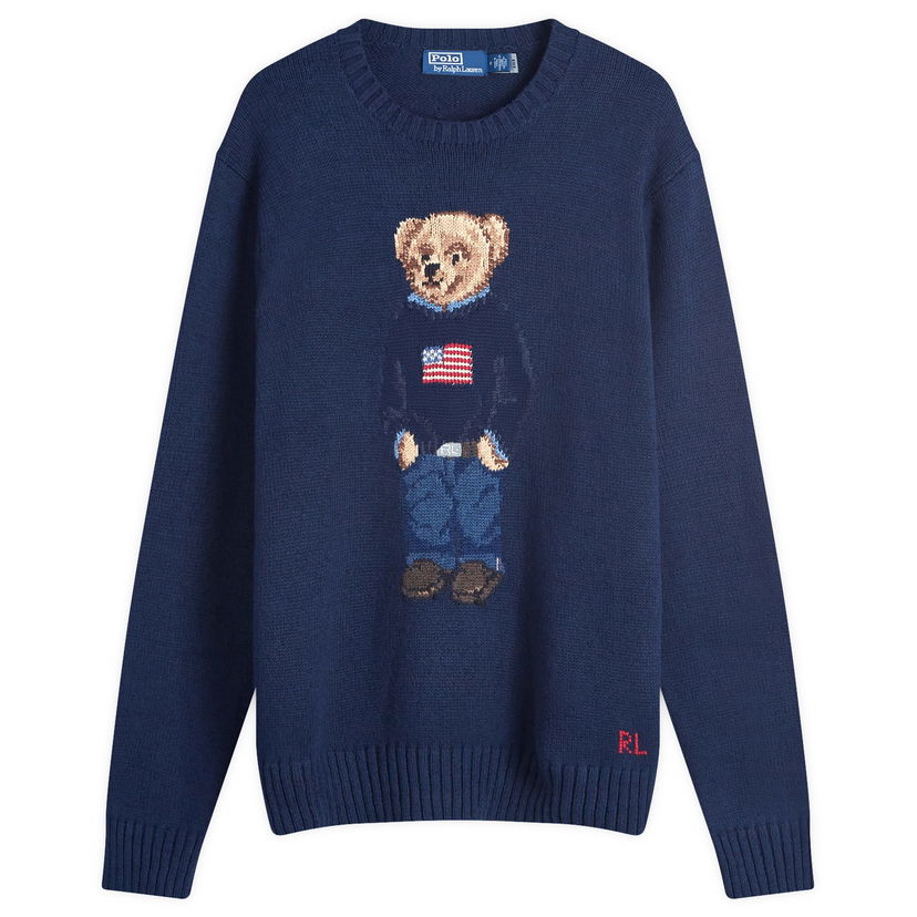 Džemper Polo by Ralph Lauren Flag Bear Jumper Large  | 710946137001