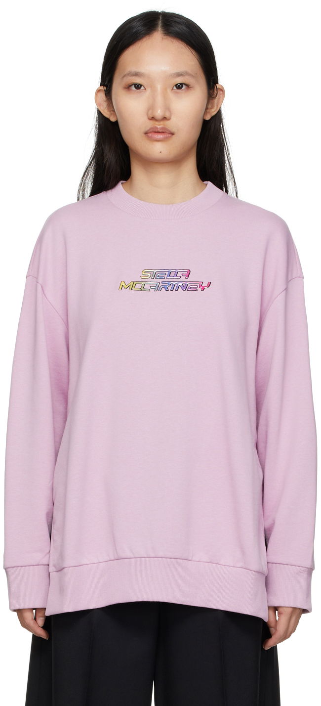 Dukserice Stella McCartney Logo Sweatshirt Ružičasta | 600420SPW36