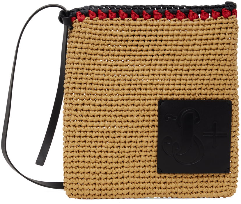 Torba za rame Jil Sander Crochet Crossbody Bag Bež | J42WG0018_P6667