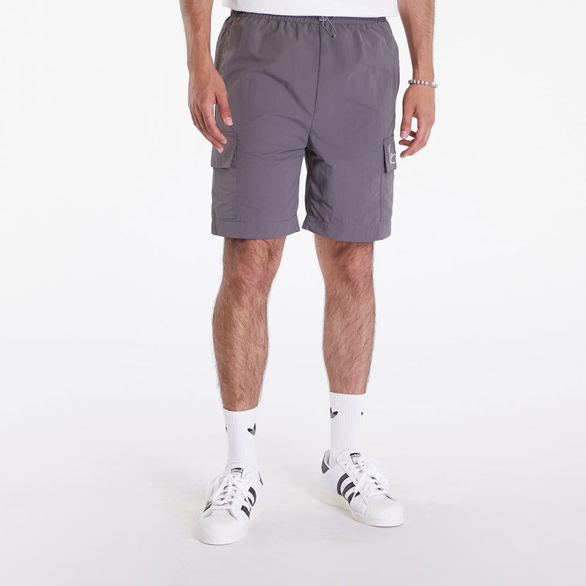 Kratke hlače Karl Kani Small Signature Essential Cargo Shorts Anthracite Siva | KM-PS041-012-06