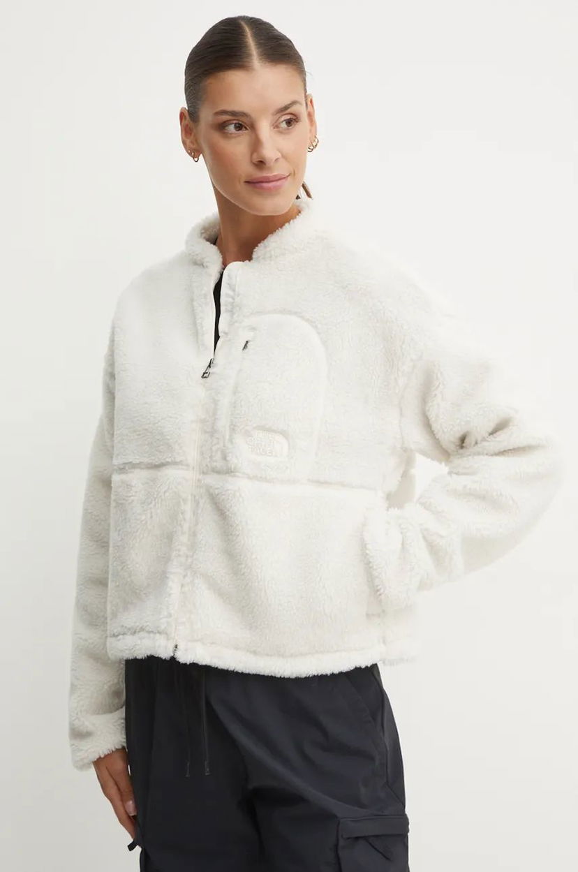 Jakna The North Face White Cropped Fleece Jacket Bijela | NF0A88ZBQLI1