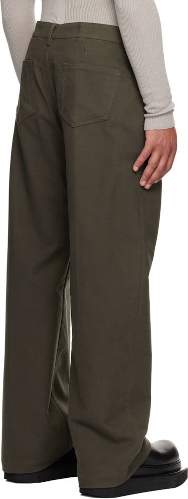 Jeans Rick Owens Concordians Geth Wide-Leg Twill Jeans Zelena | RU02E1333 TB, 2