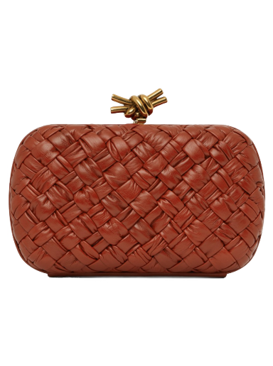 Ručna torbica Bottega Veneta Knot Minaudiere Clutch Crvena | 717622 V2H41