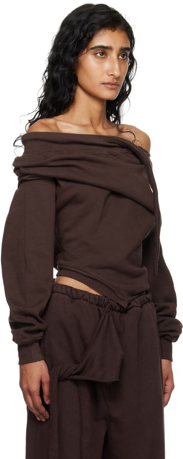 Džemper Ottolinger Ottolinger Off-Shoulder Slouchy Sweater Smeđa | 115-104615-01, 1