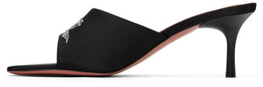 Dodaci Amina Muaddi Amina Muaddi 'Bella' 60 Heeled Sandals Crna | BELLA SLIPPER 60 BLOCK SATIN, 2