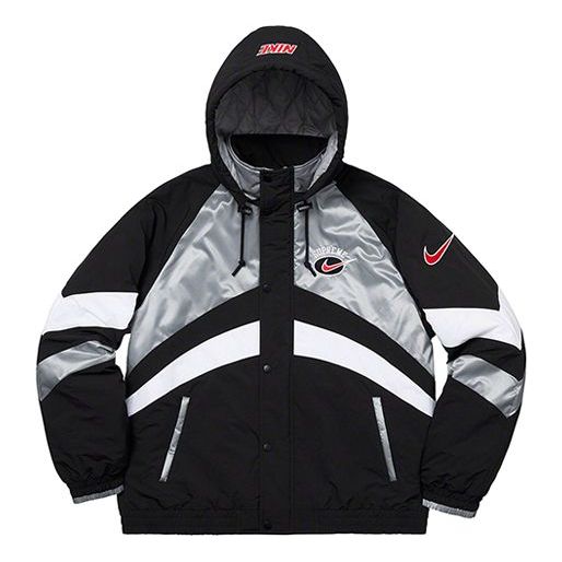 Pernata jakna Supreme Nike Hooded Sport Jacket Crna | SUP-SS19-10137
