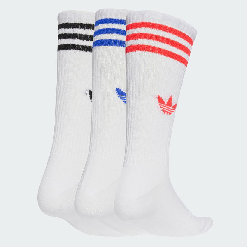 Čarape adidas Performance 3-Stripes High Crew Socks - 3 Pairs Bijela | JV7419