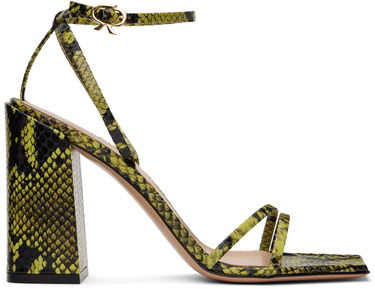 Dodaci Gianvito Rossi Gianvito Rossi Snakeskin Heeled Sandals Zelena | G32336.95RIC.BON, 0