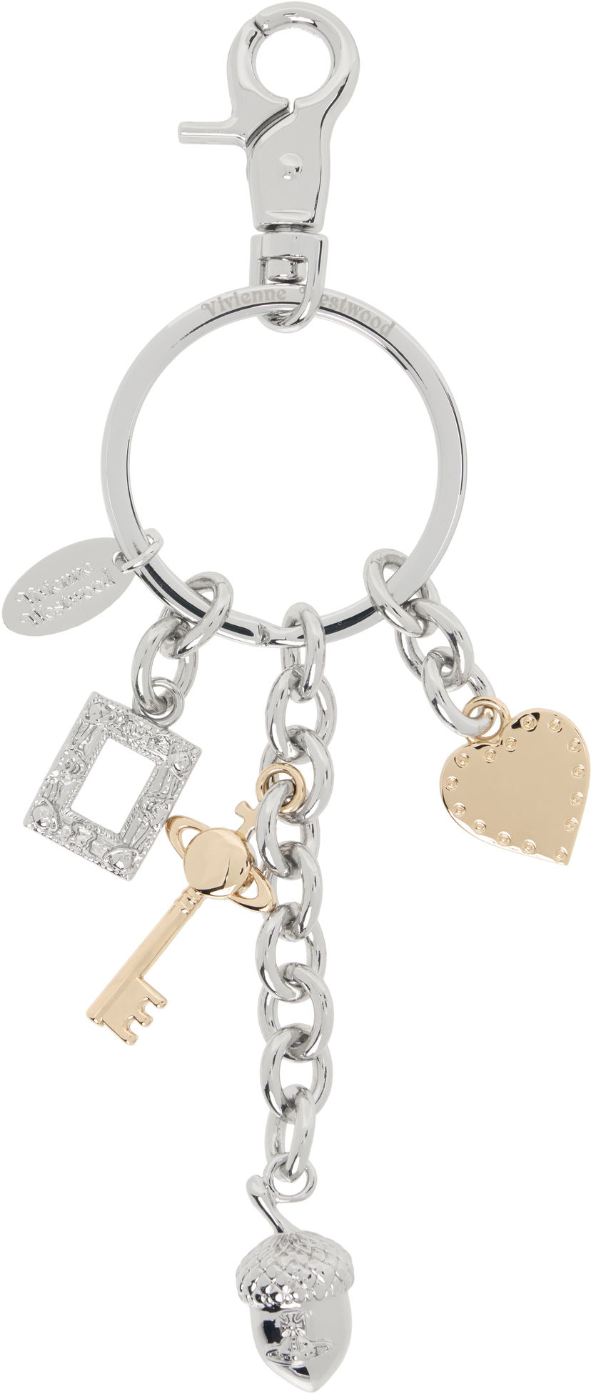 Privjesci za ključeve Vivienne Westwood Vivienne Westwood Multi Charm Keychain Metalik | 8203012BU-OM001F-