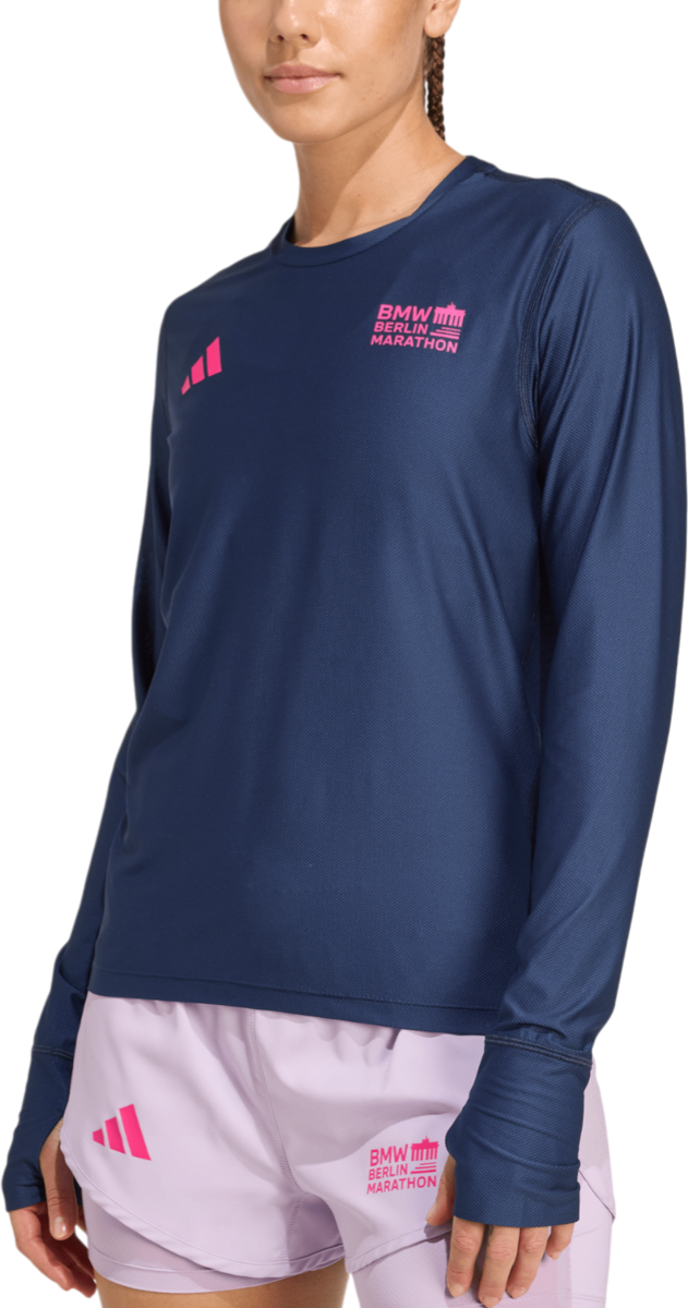 Majica kratkih rukava adidas Originals BMW Berlin Marathon 2025 Long Sleeve T-Shirt Tamnoplava | jz9240