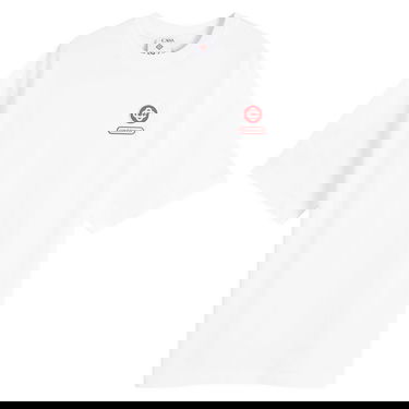 Majica kratkih rukava Casablanca Casablanca Jersey Logo Patch Oversized T-Shirt, Size Small Bijela | M-AW25-JTS-044-04, 1