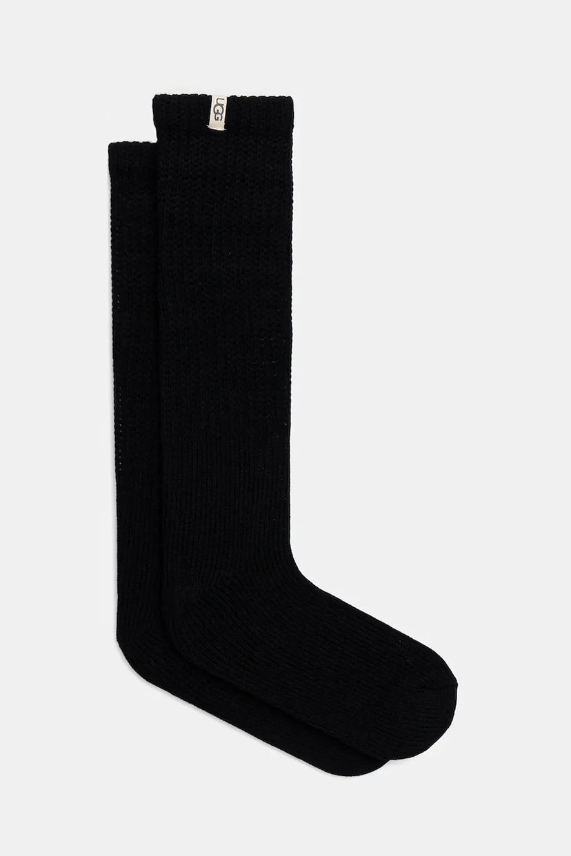 Čarape UGG TYLA Ribbed Socks Crna | 1173790