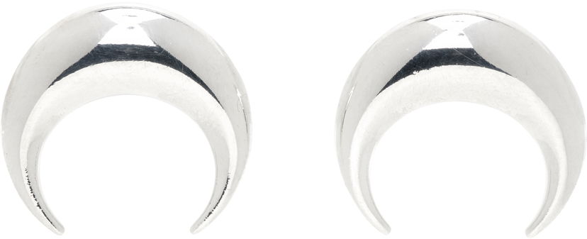 Naušnice Marine Serre Marine Serre Moon Stud Earrings Metalik | UJW074ARMET0001
