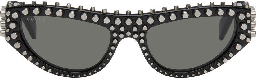 Sunčane naočale Gucci Gucci Cat-Eye Studded Sunglasses Crna | GG1919S-005