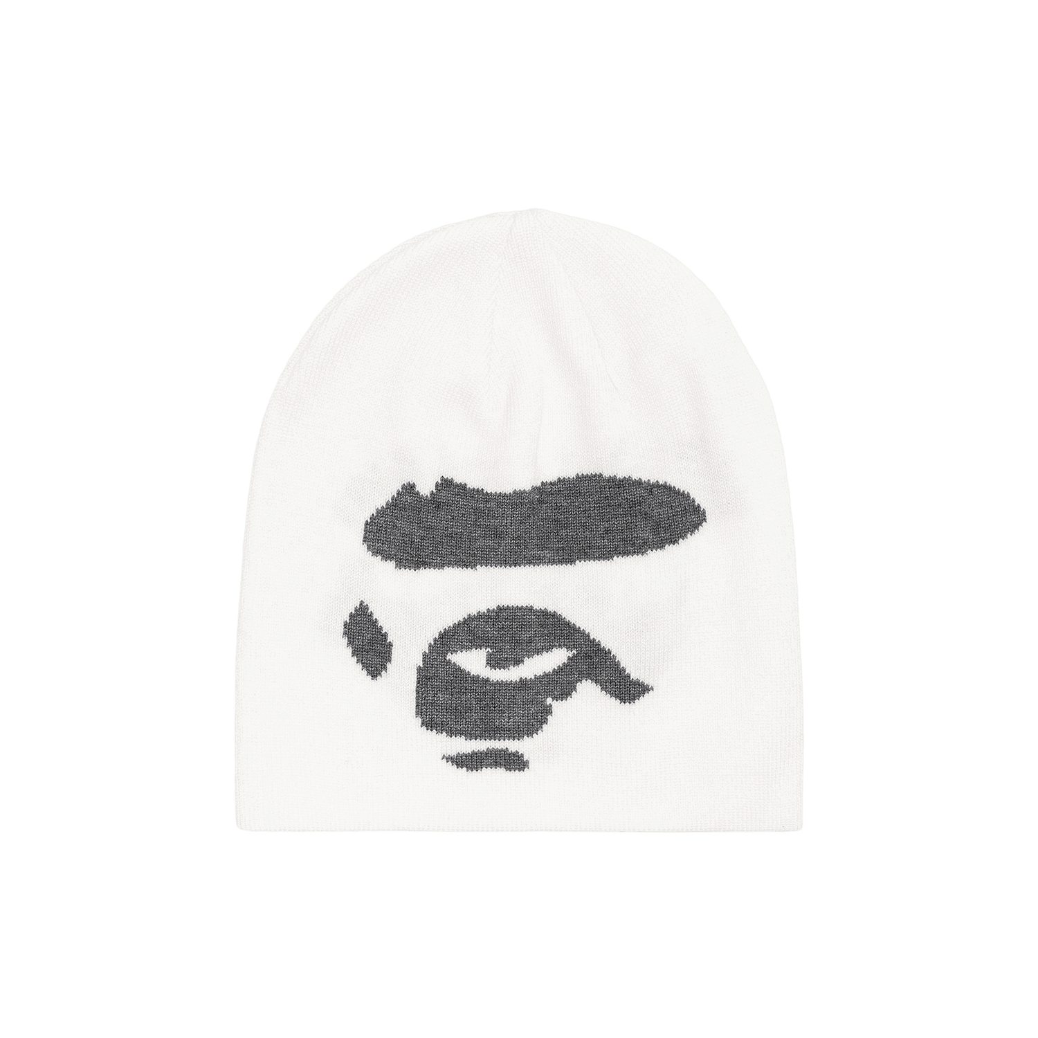 Kapica BAPE Ape Face Knit Beanie Bijela | 1G80 180 015 WHITE, 0
