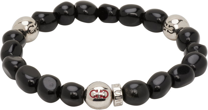 Narukvica FERRAGAMO Salvatore Ferragamo Baroque Beads Bracelet Crna | 785665
