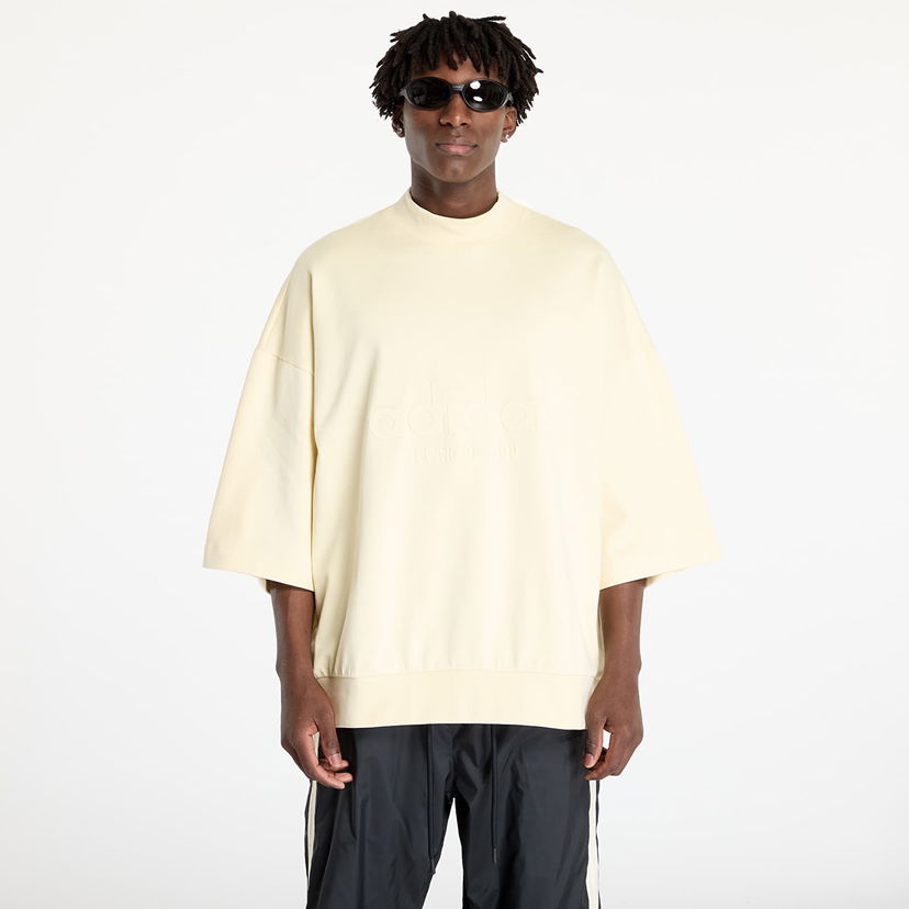 Majica kratkih rukava adidas Originals Fear Of God Athletics x Logo 3/4 Tee Pale Yellow Žuta | IS6840
