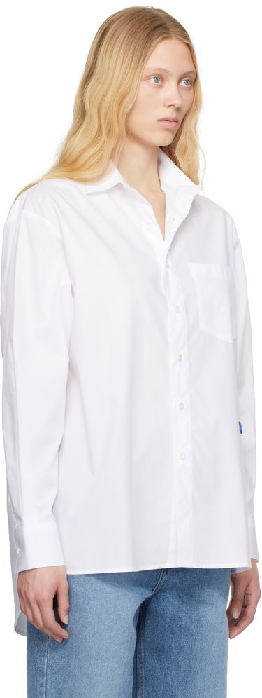 Košulja ADER ERROR ADER error Sig TRS Tag 01 Button-Down Shirt Bijela | BO42FYSH0101WH, 4