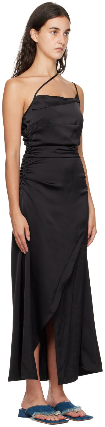 Haljina Han Kjøbenhavn Han Kjobenhavn Asymmetric Midi Dress Crna | W-132773, 1