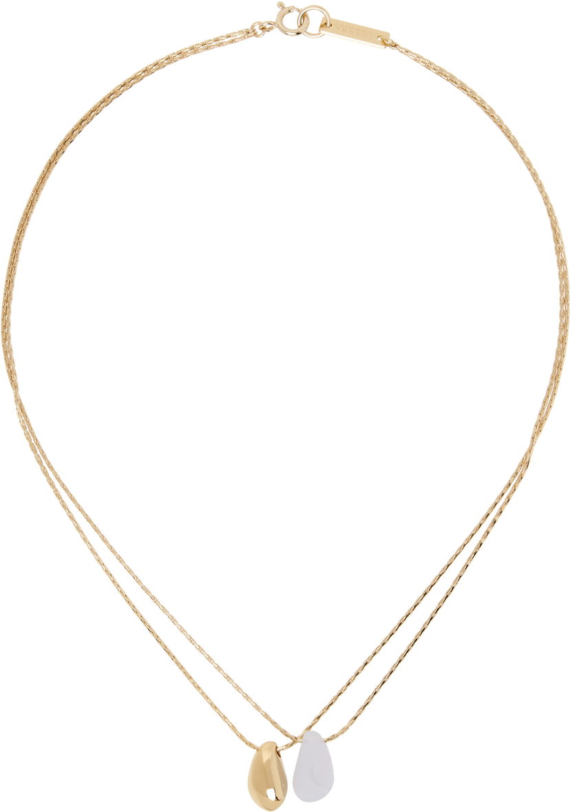 Ogrlica ISABEL MARANT Isabel Marant Imala Double-Strand Pendant Necklace Metalik | RC0061FA-C1B21B