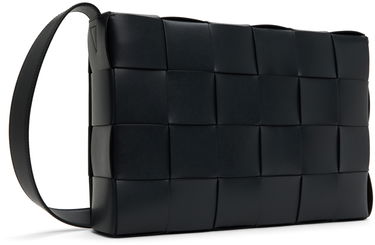 Torba za rame Bottega Veneta Bottega Veneta Maxi Cassette Shoulder Bag Crna | 778320VB1K0, 2