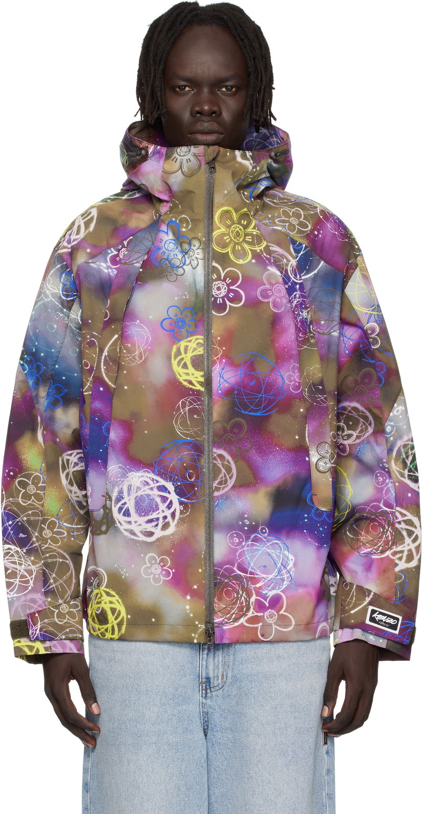Vjetrovka KENZO Kenzo Paris Futura 2000 Edition Short Windbreaker Jacket Višebojno | FF65BL1779ND