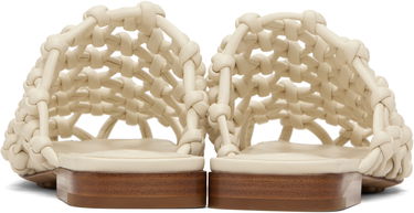 Tenisice i cipele Bottega Veneta Bottega Veneta Supple Lambskin Flat Sandals Bijela | 827669 V3H60, 1
