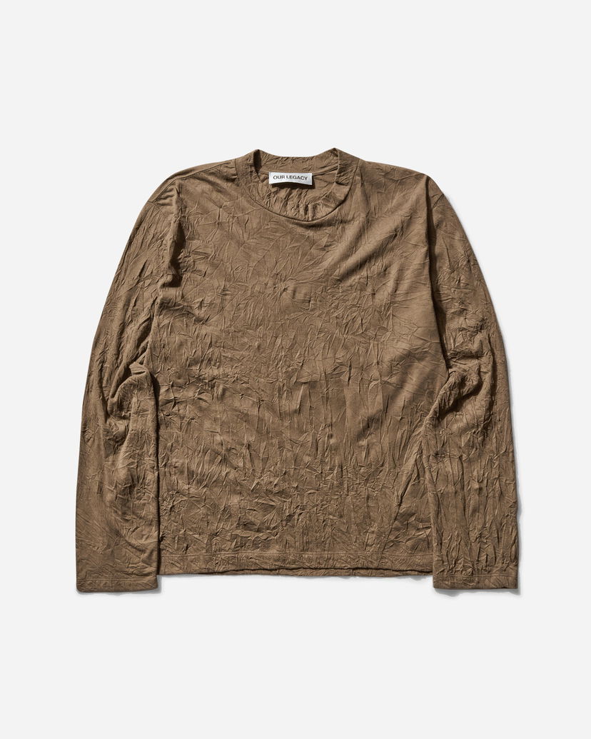 Majica kratkih rukava OUR LEGACY Big Longsleeve Crinkle T-Shirt Smeđa | M2256BOC 001