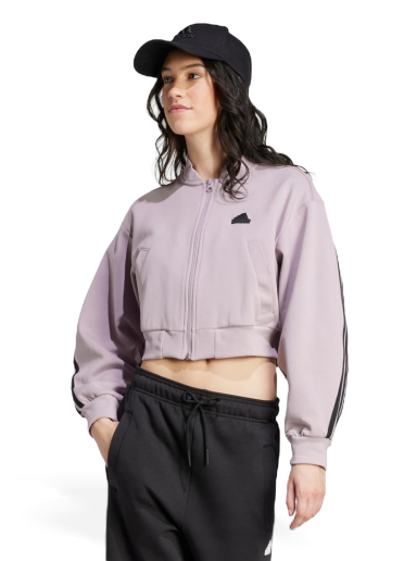 Bomber jakna adidas Performance Sportswear Future Icons 3-Stripes Bomber Jacket Ljubičasta | IS3652