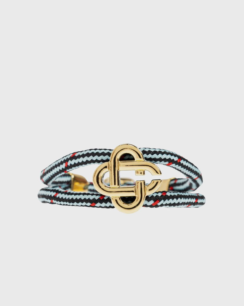Narukvica Casablanca Cord Bracelet with Logo Clasp Plava | APF25-JW-294-01
