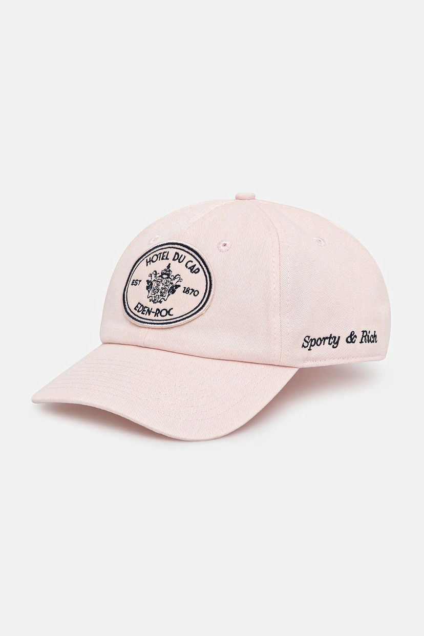 Kapa Sporty & Rich Sporty & Rich Eden Crest Hotel du Cap Eden-Roc Baseball Cap Ružičasta | AC04060621P140