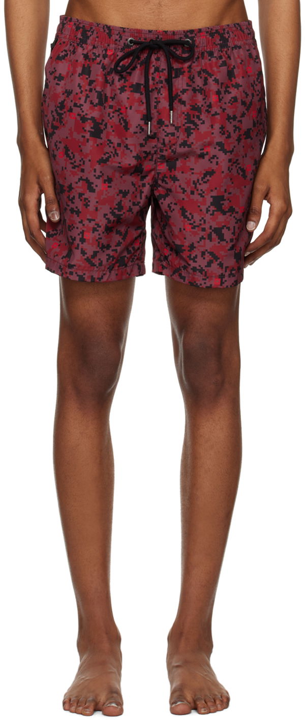 Kupaći kostimi Ksubi Ksubi Digi Swim Shorts Crvena | MSP23WA009