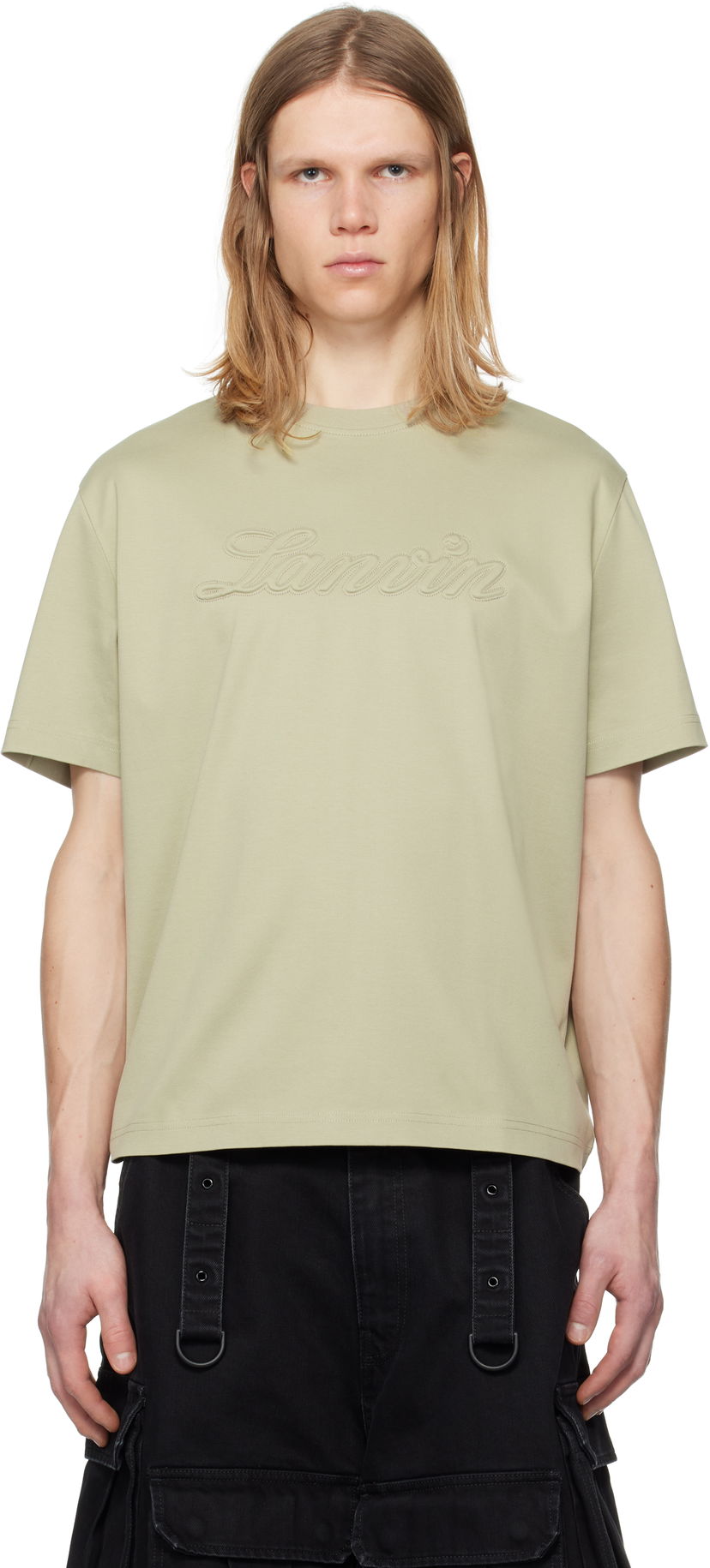 Majica kratkih rukava LANVIN Lanvin Debossed Logo T-Shirt Zelena | RM-TS0115-J170-P25