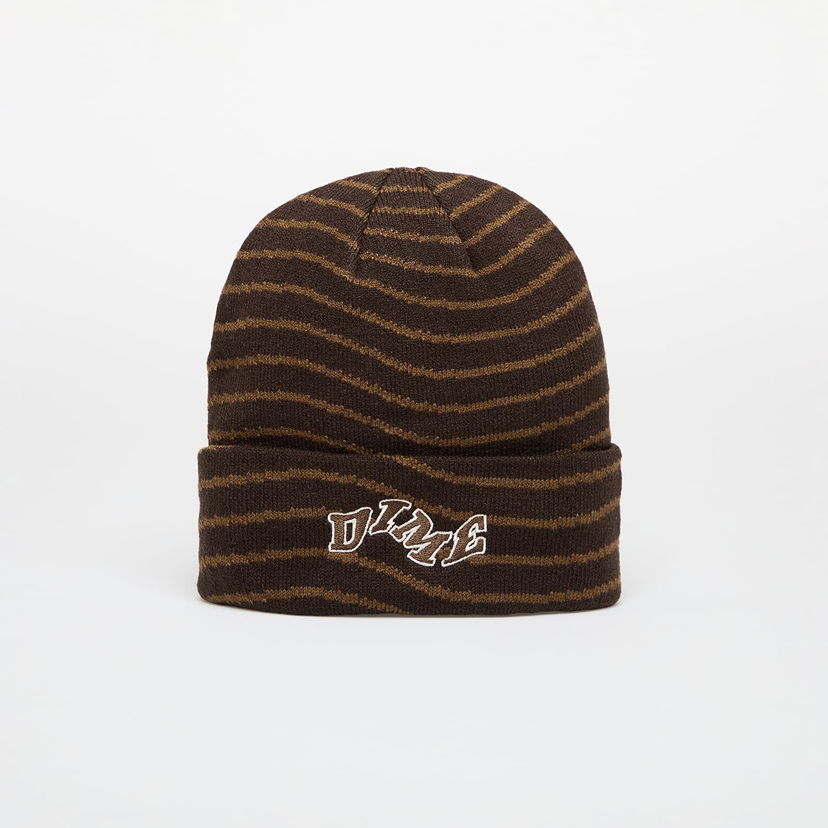 Kapica Dime College Wave Cuff Beanie Black Universal Crna | DIMEFA2457BLK