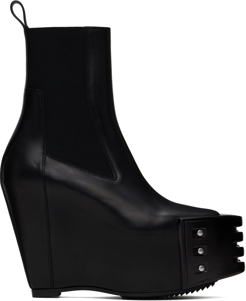 Dodaci Rick Owens Rick Owens Porterville Grilled Wedge Beatle Chelsea Boots Crna | RO02D3848 LOOGR