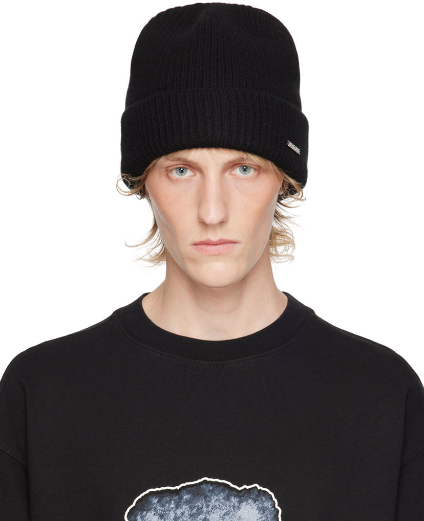 Kapica We11done Knit Beanie Crna | WD-KH2-24-644-U-BK