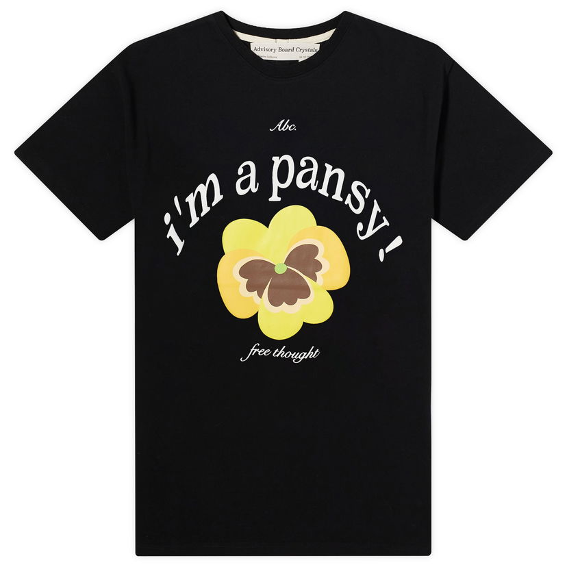 Majica kratkih rukava Advisory Board Crystals Pansy Crna | ABC-CT-T001-PANSY-BLK