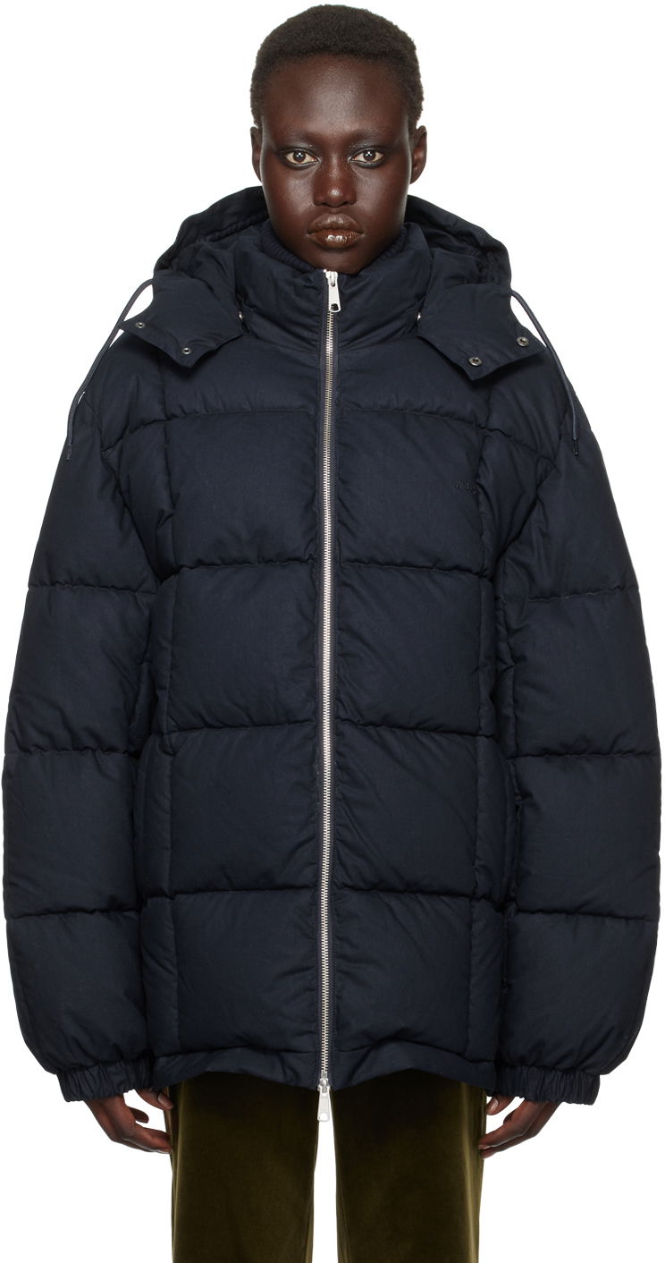 Pernata jakna A.P.C. Kyle Puffer Jacket Tamnoplava | COHDD-M30199