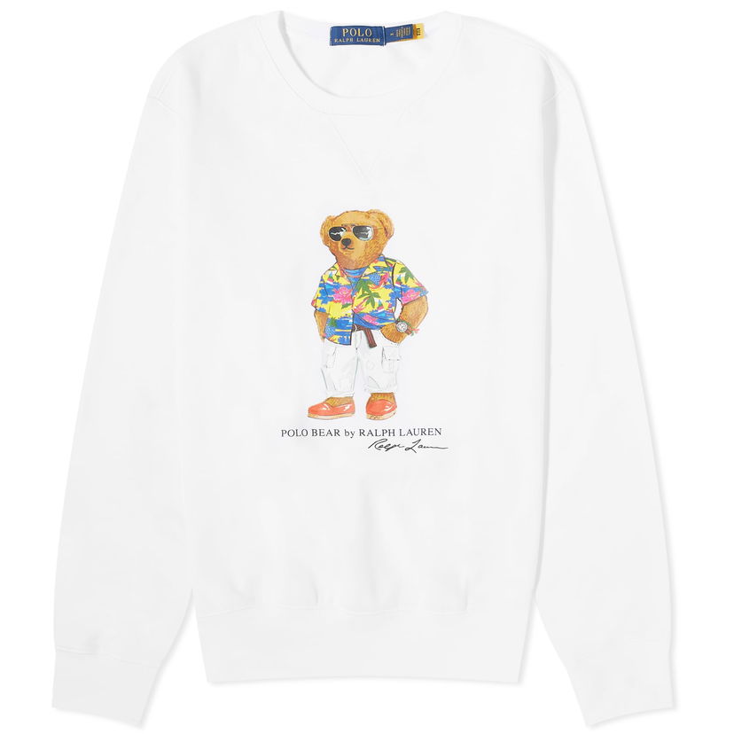 Dukserice Polo by Ralph Lauren Beach Club Bear Crew Sweat Bijela | 710853308032