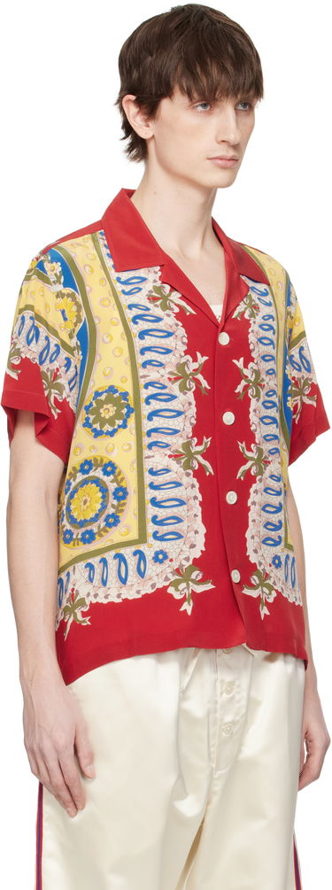 Košulja Bode Bode Bricolage Short Sleeve Shirt Crvena | MRS25SH002, 1