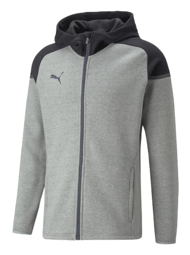 Dukserice Puma teamCup Casuals Full-Zip Hoodie Siva | 657987-13