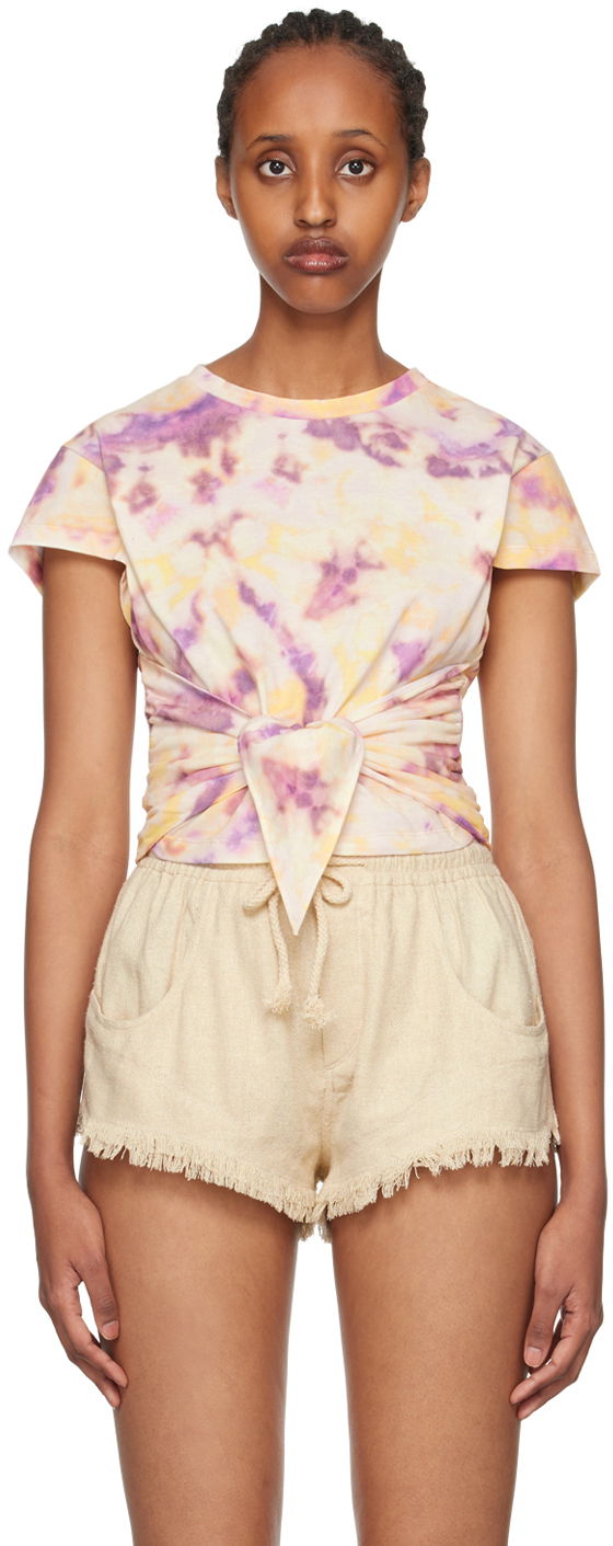 Crop top Isabel Marant Étoile Isabel Marant Etoile Zodya Tie-Dye T-Shirt Višebojno | 23PTS0033FA-A1N92E