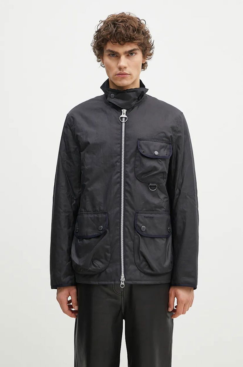 Jakna Barbour Wax Jacket Angler Crna | MWX2348