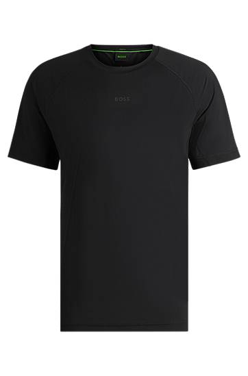 Majica kratkih rukava BOSS Regular-Fit Active T-Shirt with Reflective Details Crna | 50531240