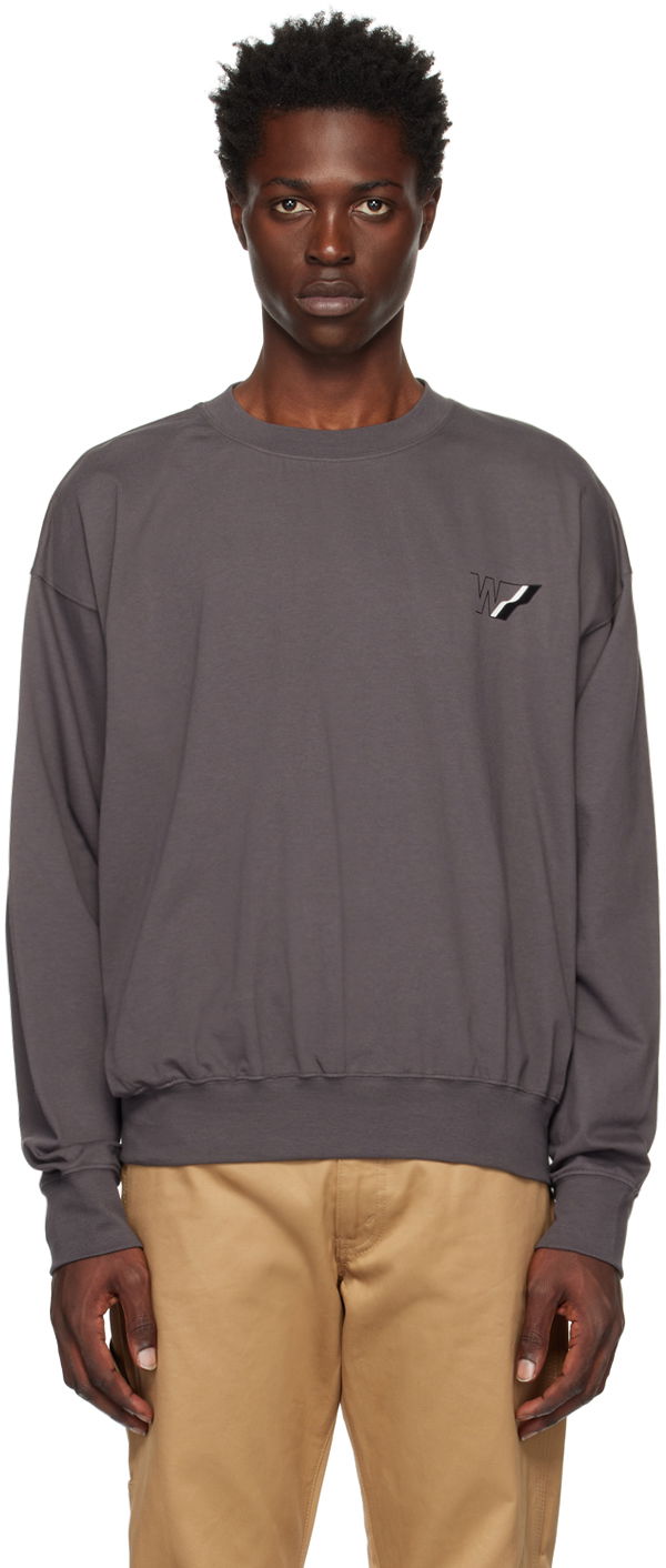 Džemper We11done We11done W Line Sweatshirt Siva | WD-TS3-22-818-U-CH