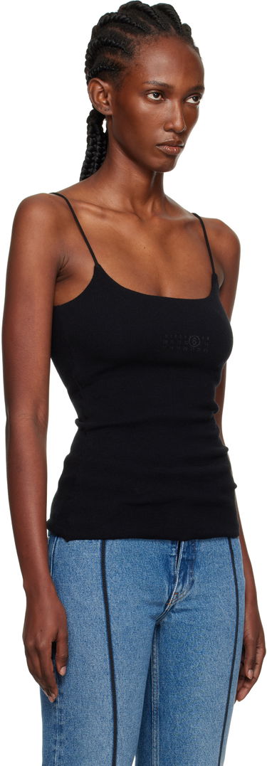 Majica bez rukava Maison Margiela MM6 Maison Margiela Lycra Jersey Tank Top Crna | S52NL0073 M20122, 1